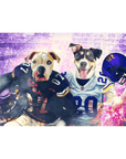 'Minnesota Doggos' Personalized 2 Pet Standing Canvas