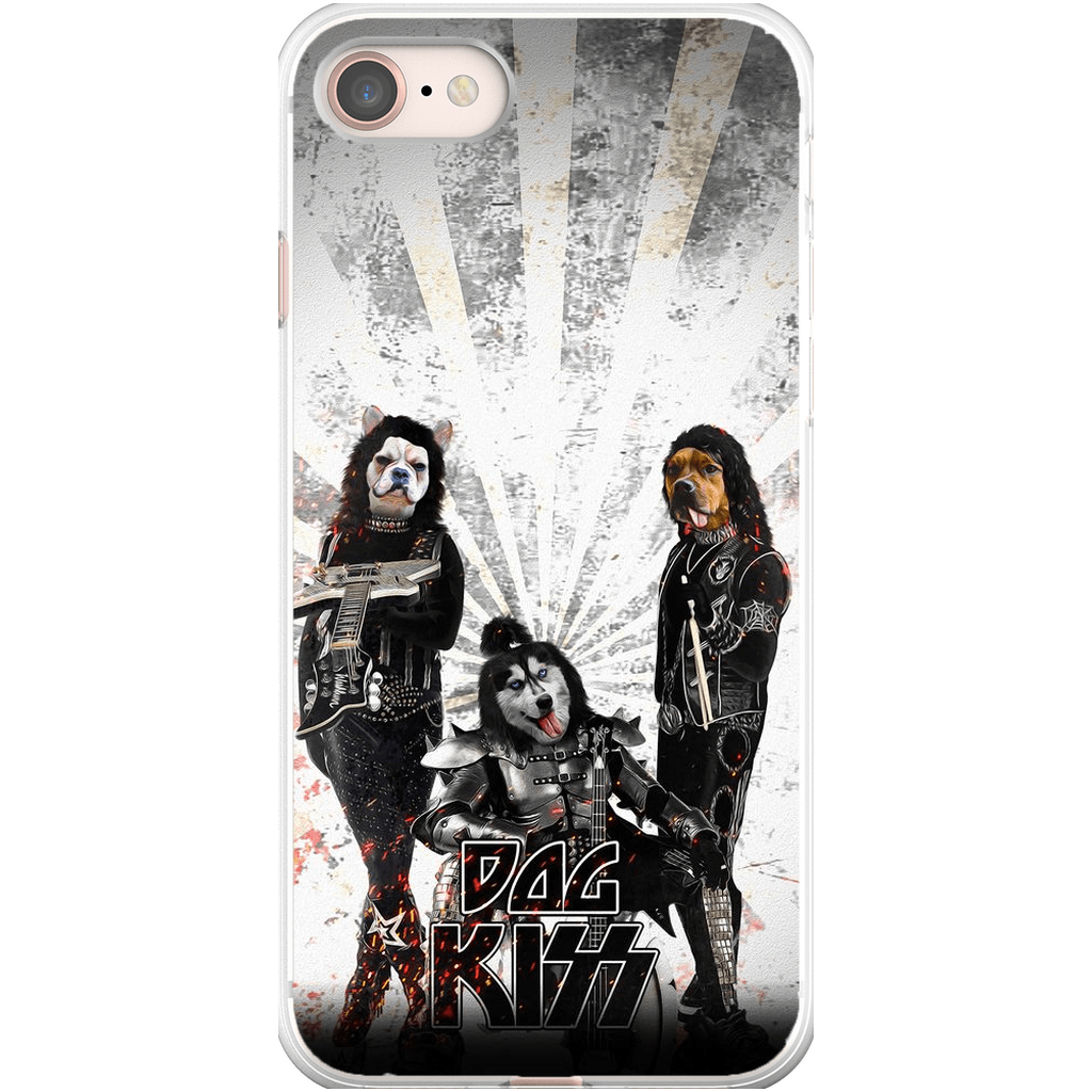 &#39;Kiss Doggos&#39; Personalized 3 Pet Phone Case