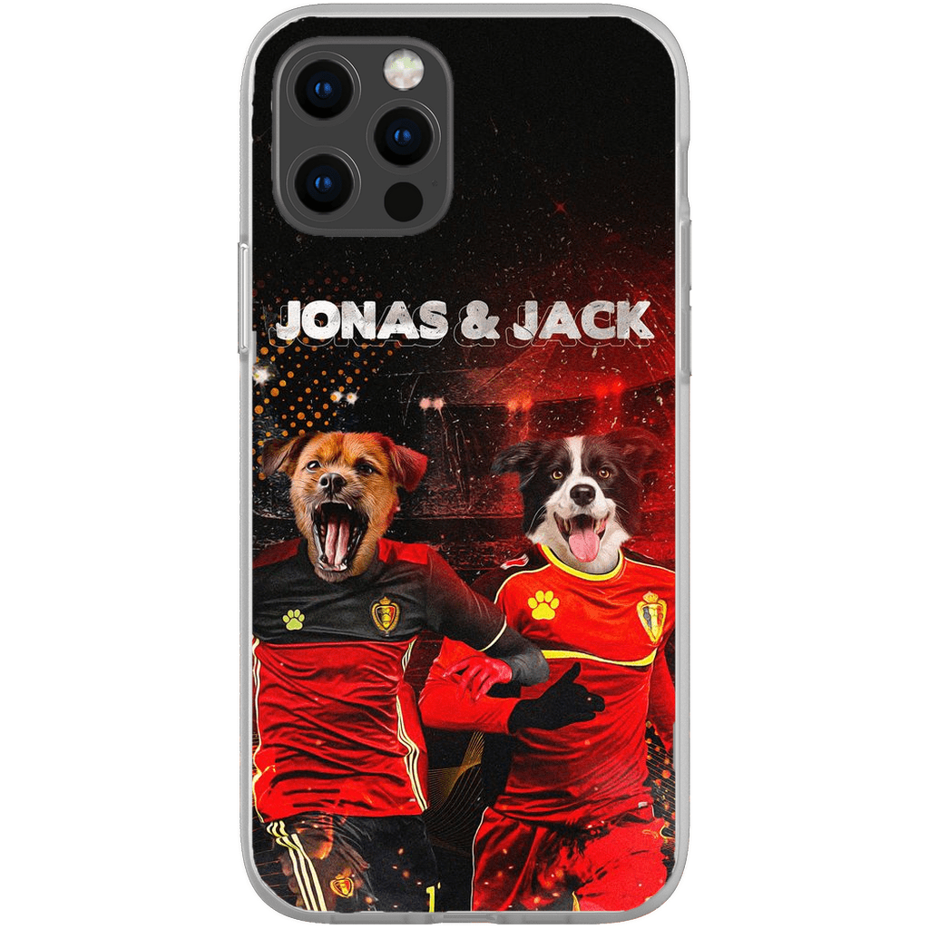 &#39;Belgium Doggos&#39; Personalized 2 Pet Phone Case