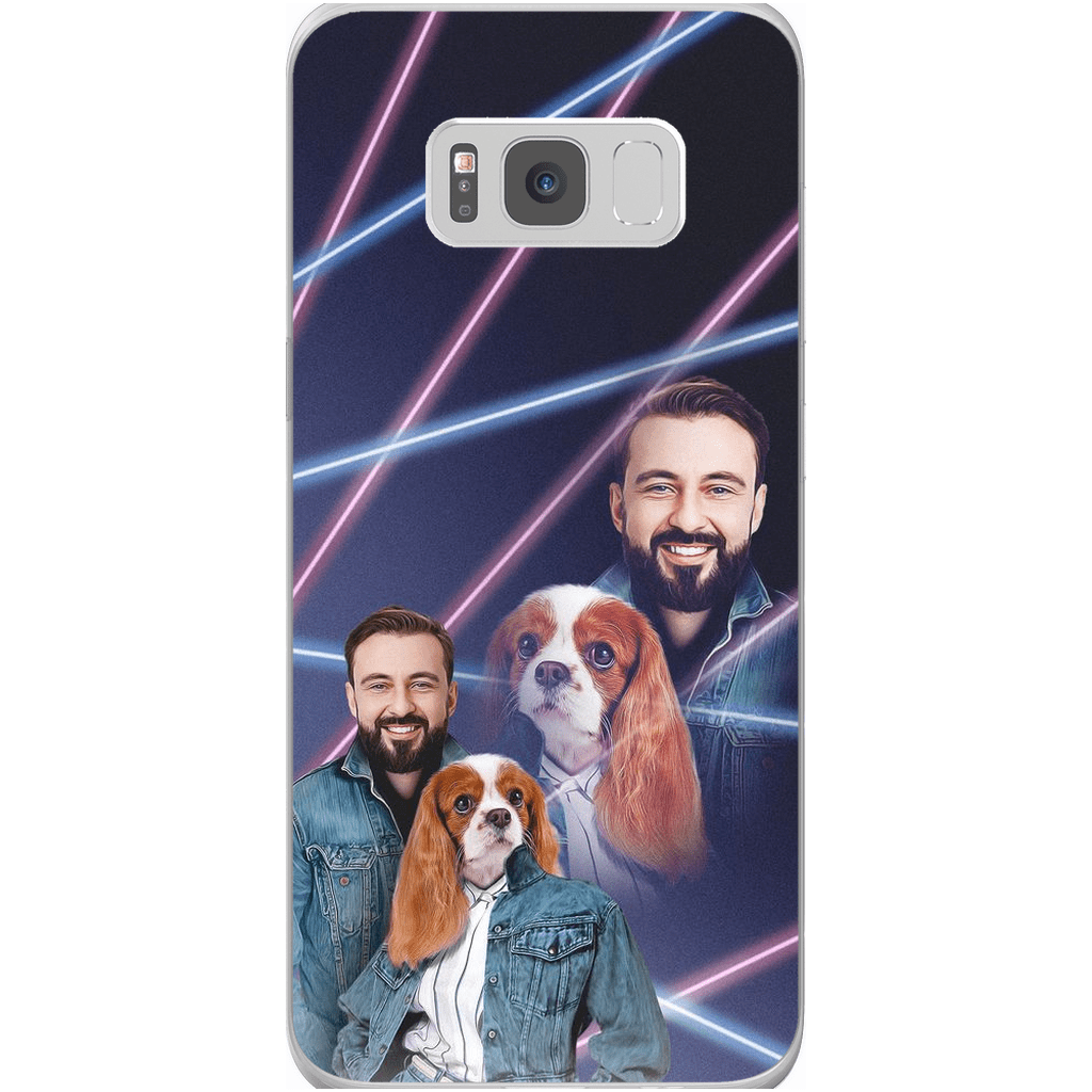 &#39;1980s Lazer Portrait Pet(Female)/Human(Male)&#39; Personalized Phone Case