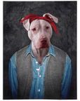 '2Pac Dogkur' Personalized Pet Blanket