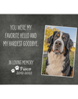 Personalized Memorial Pet Blanket