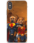 'Superdog & Wonder Doggette' Personalized 2 Pet Phone Case