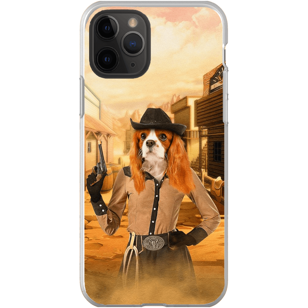 &#39;The Cowgirl&#39; Personalized Phone Case