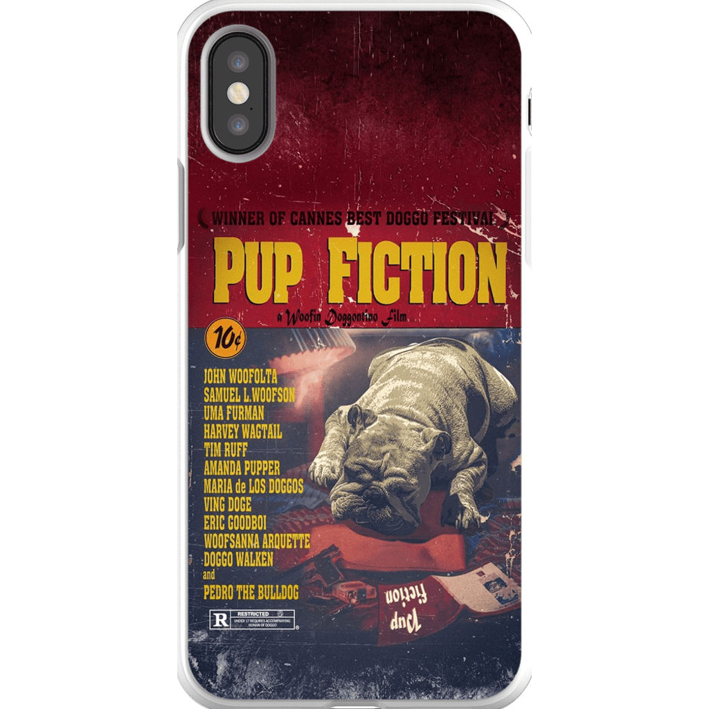 &#39;Pup Fiction&#39; Personalized Phone Case