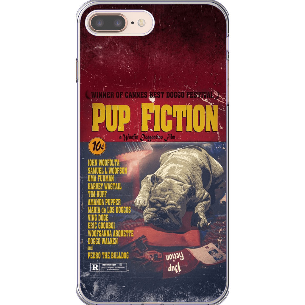 &#39;Pup Fiction&#39; Personalized Phone Case