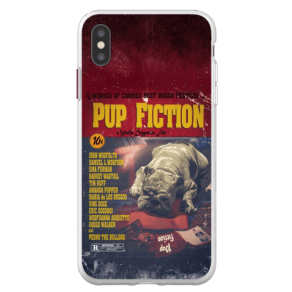 &#39;Pup Fiction&#39; Personalized Phone Case