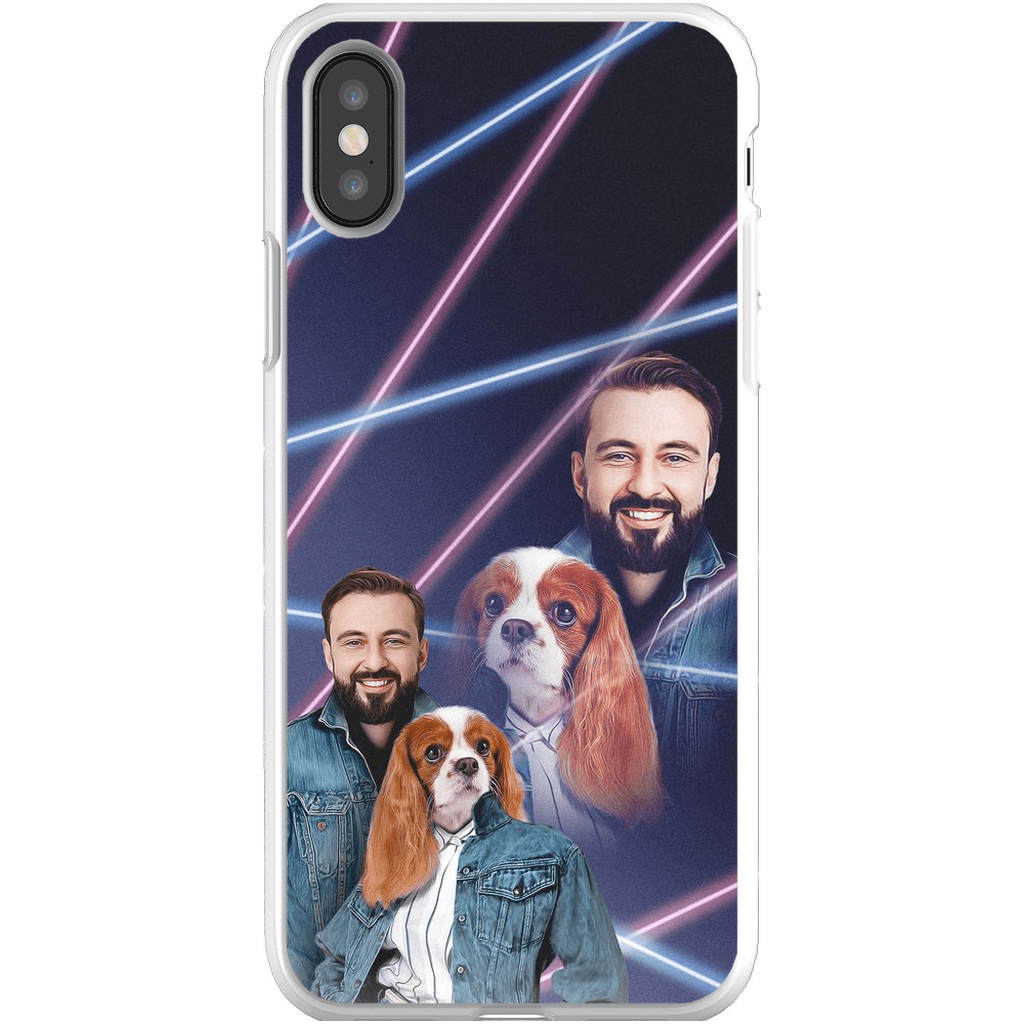 &#39;1980s Lazer Portrait Pet(Female)/Human(Male)&#39; Personalized Phone Case