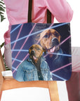 '1980s Lazer Portrait' Personalized Tote Bag