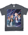 '1980s Lazer Portrait 1 Pet/Humans(Females)' Personalized T-Shirt