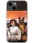 'Princess Leidown & Jedi-Doggo' Personalized 2 Pet Phone Case