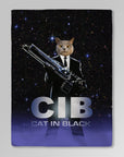 'Cat in Black' Personalized Pet Blanket