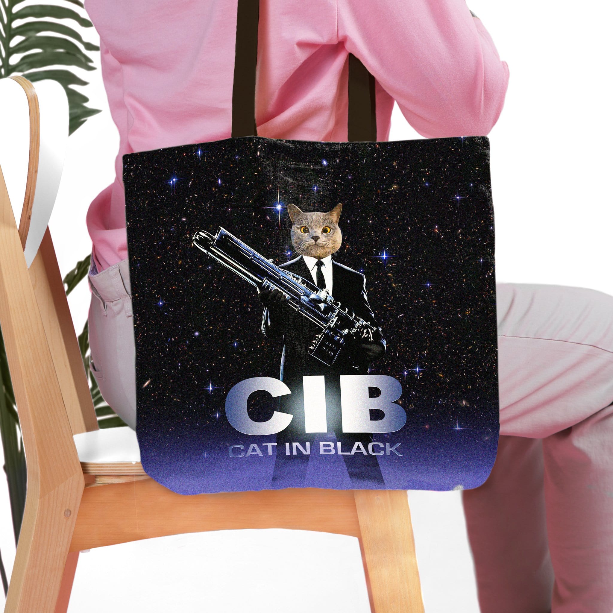 Bolsa Tote Personalizada &#39;Gato de Negro&#39;