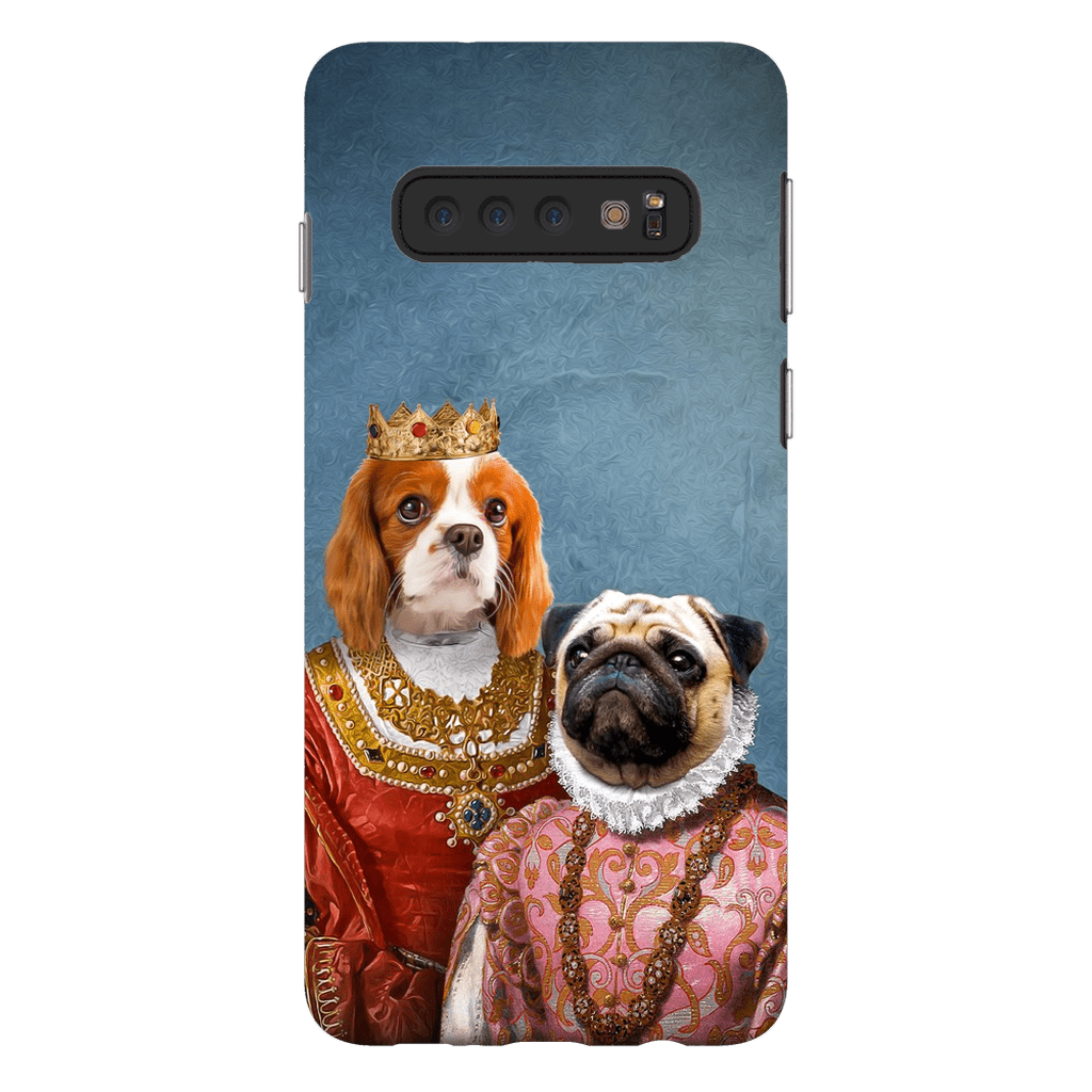 Funda personalizada para teléfono con 2 mascotas &#39;Reina y Archiduquesa&#39;