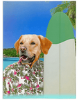 'The Surfer' Personalized Pet Blanket