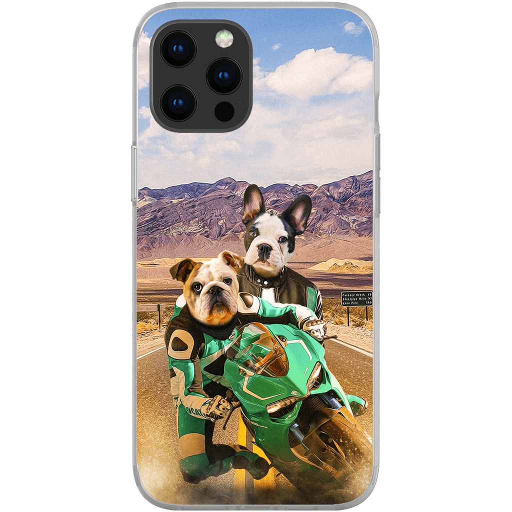 &#39;Kawadawgi Riders&#39; Personalized 2 Pet Phone Case