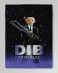 'Dog in Black' Personalized Pet Blanket