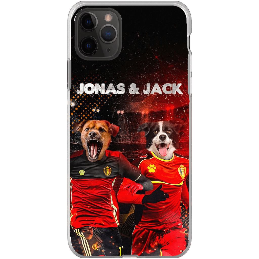 &#39;Belgium Doggos&#39; Personalized 2 Pet Phone Case