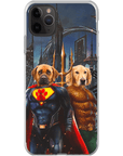 'Superdog & Aquadog' Personalized 2 Pet Phone Case