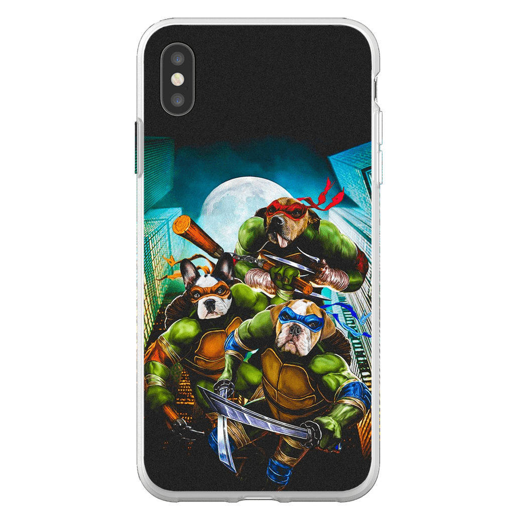 &#39;Teenage Mutant Ninja Doggos&#39; Personalized 3 Pet Phone Case