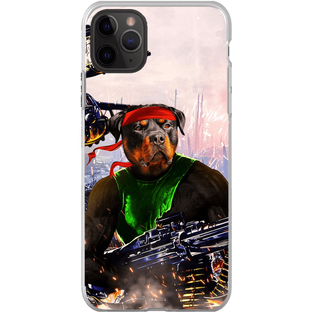 &#39;Rambo Doggo&#39; Personalized Phone Case