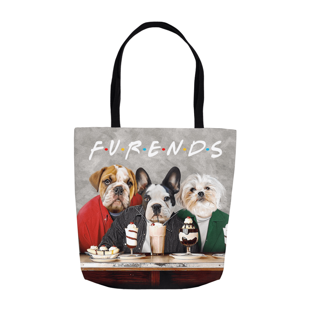 Bolsa Tote Personalizada para 3 Mascotas &#39;Furends&#39;