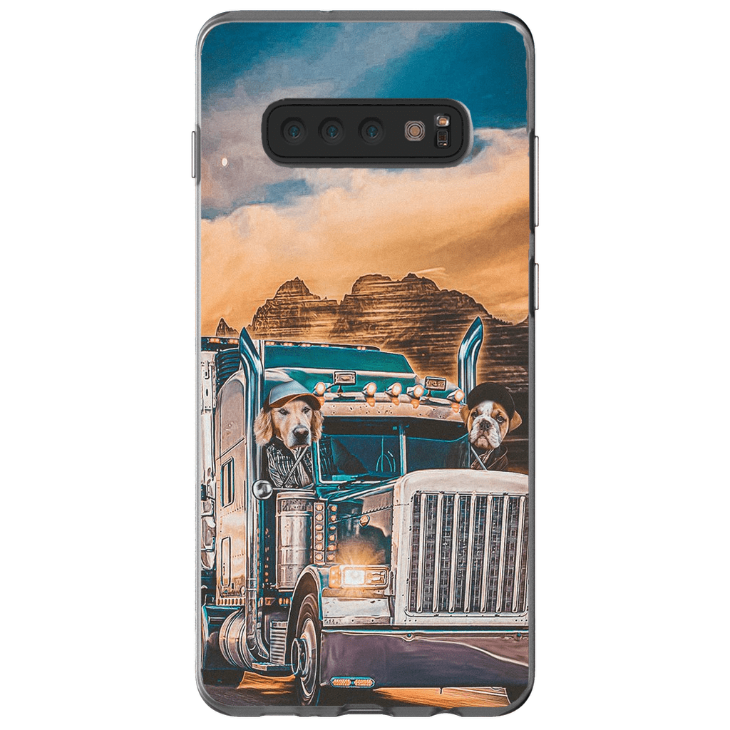 &#39;The Truckers&#39; Personalized 2 Pet Phone Case