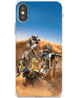 'The Motocross Riders' Personalized 3 Pet Phone Case