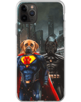 'Superdog & Batdog' Personalized 2 Pet Phone Case