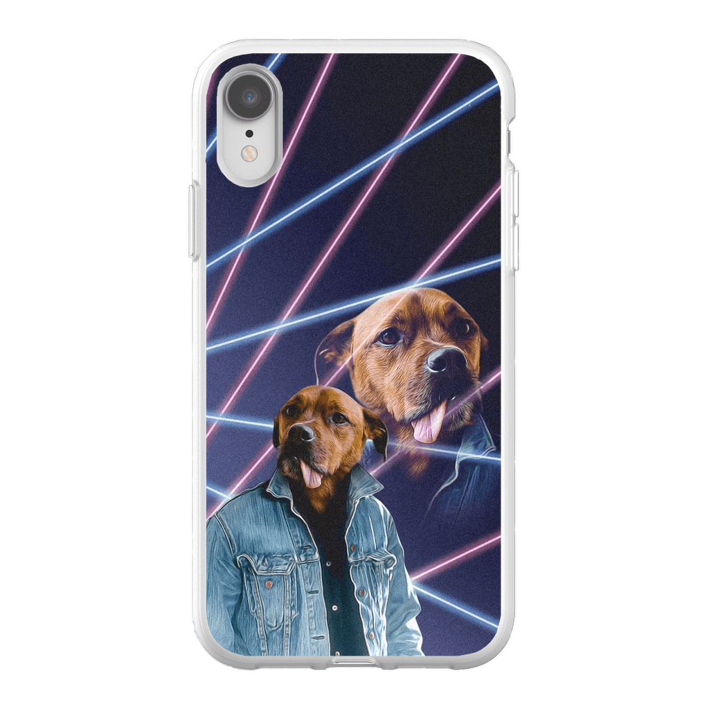 Funda personalizada para teléfono con mascota &#39;1980s Lazer Portrait&#39;