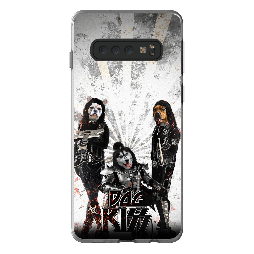 &#39;Kiss Doggos&#39; Personalized 3 Pet Phone Case