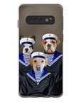 Funda personalizada para teléfono con 3 mascotas 'Los Marineros'