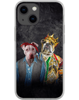 Funda personalizada para teléfono con 2 mascotas '2Paw And Notorious DOG'