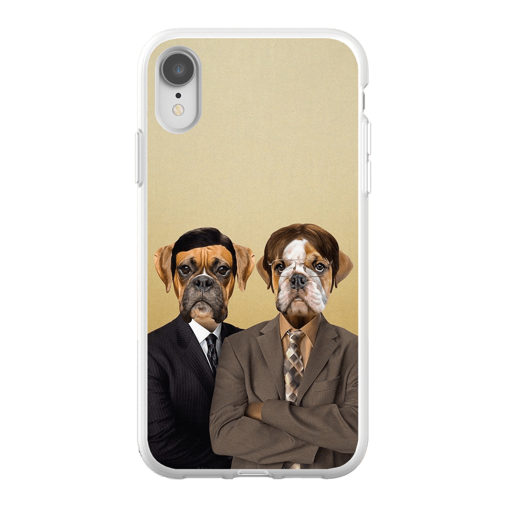 &#39;The Woofice&#39; Personalized 2 Pet Phone Case