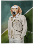 'The Tennis Player' Personalized Pet Blanket