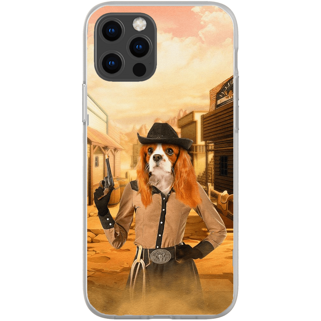 &#39;The Cowgirl&#39; Personalized Phone Case