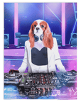 'The Female DJ' Personalized Pet Blanket