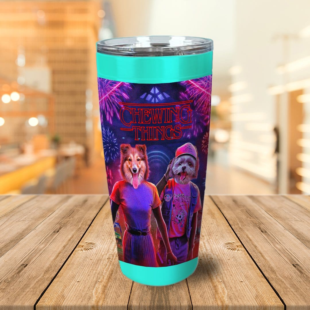 &#39;Chewing Things&#39; Personalized 2 Pet Tumbler