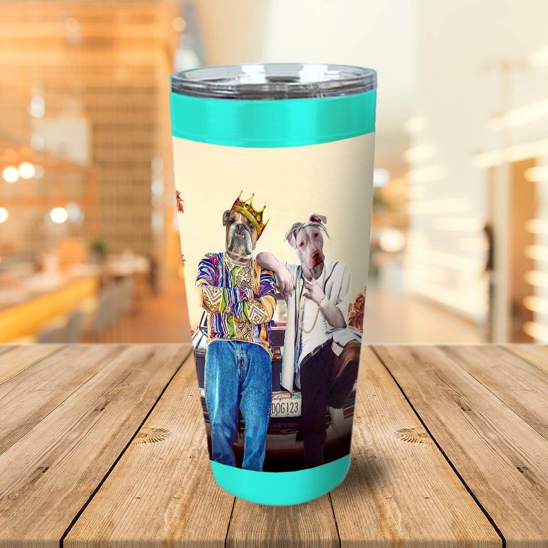 &#39;2Paw and Notorious D.O.G. California Edition&#39; Personalized 2 Pet Tumbler