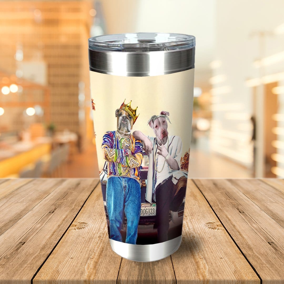 &#39;2Paw and Notorious D.O.G. California Edition&#39; Personalized 2 Pet Tumbler