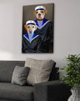 'The Sailors' Personalized 2 Pet Canvas