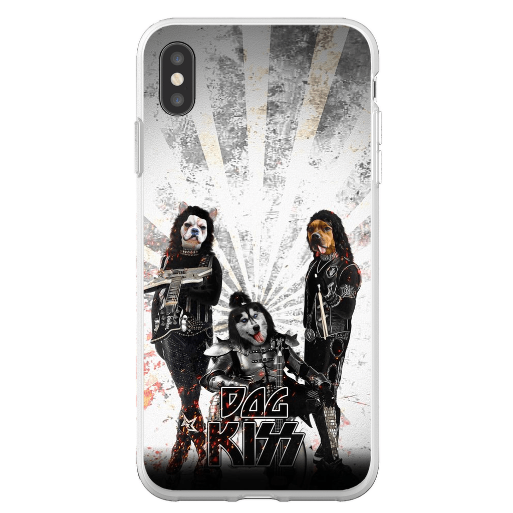 &#39;Kiss Doggos&#39; Personalized 3 Pet Phone Case