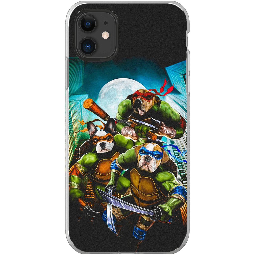 &#39;Teenage Mutant Ninja Doggos&#39; Personalized 3 Pet Phone Case