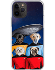 'Doggo-Trek' Funda personalizada para teléfono con 4 mascotas