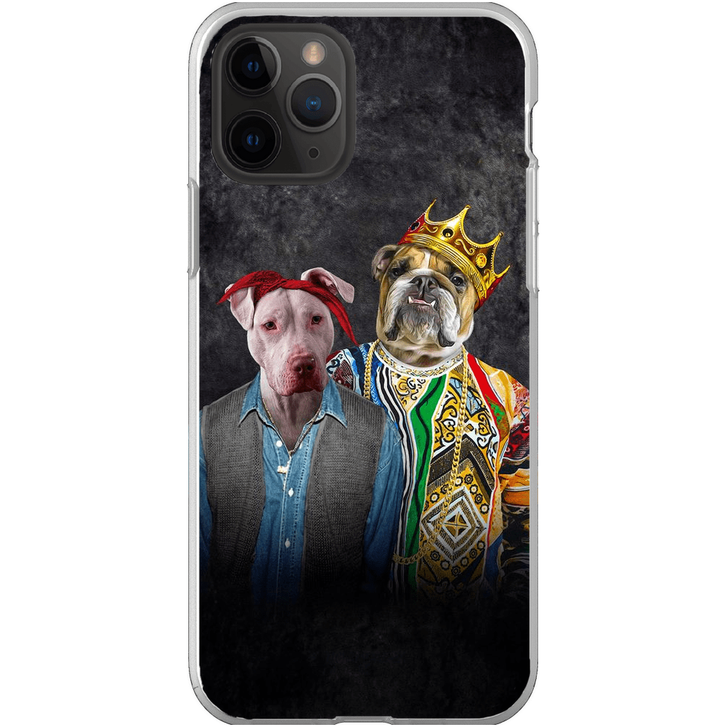 Funda personalizada para teléfono con 2 mascotas &#39;2Paw And Notorious DOG&#39;