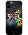 Funda personalizada para teléfono con 2 mascotas '2Paw And Notorious DOG'