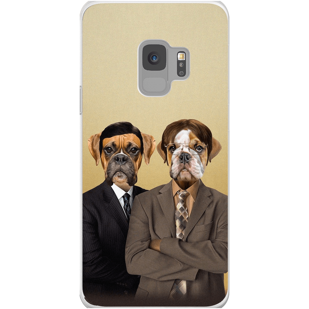 &#39;The Woofice&#39; Personalized 2 Pet Phone Case