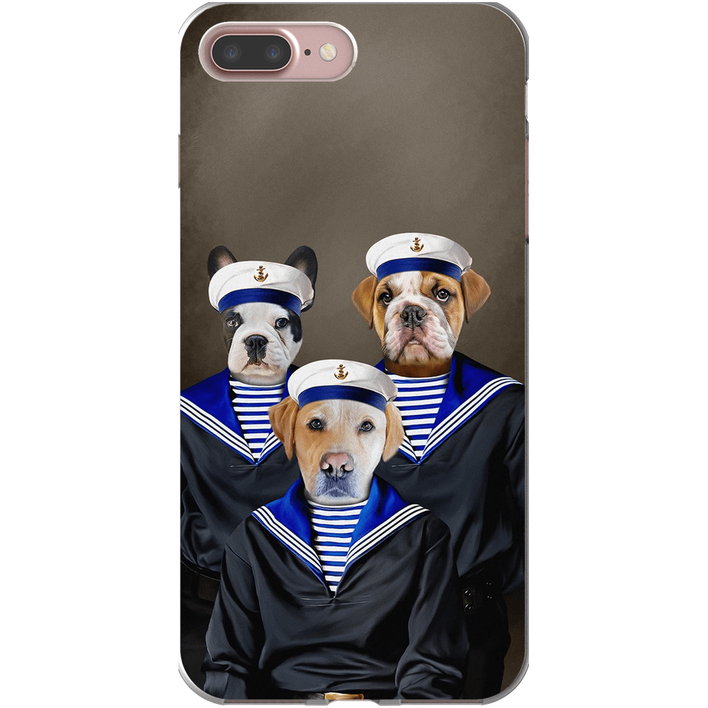 &#39;The Sailors&#39; Personalized 3 Pet Phone Case