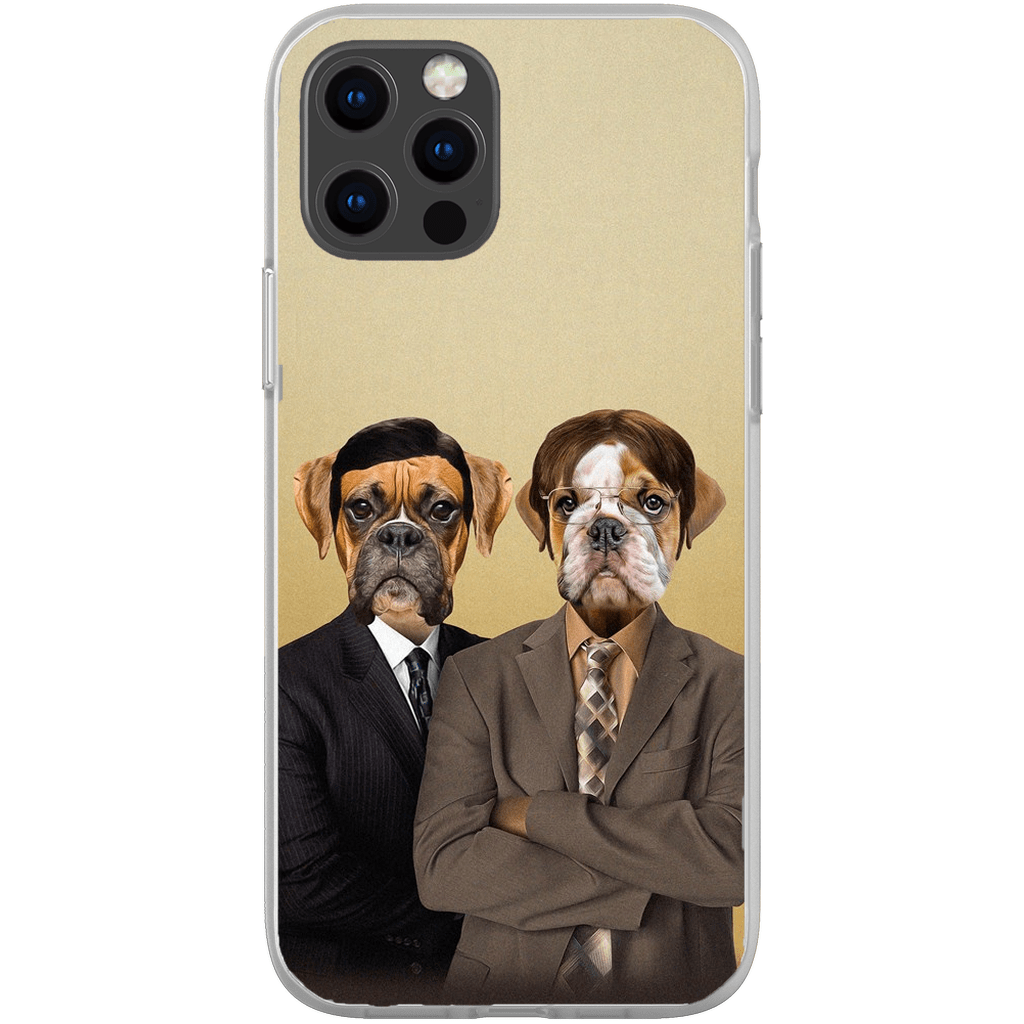 &#39;The Woofice&#39; Personalized 2 Pet Phone Case