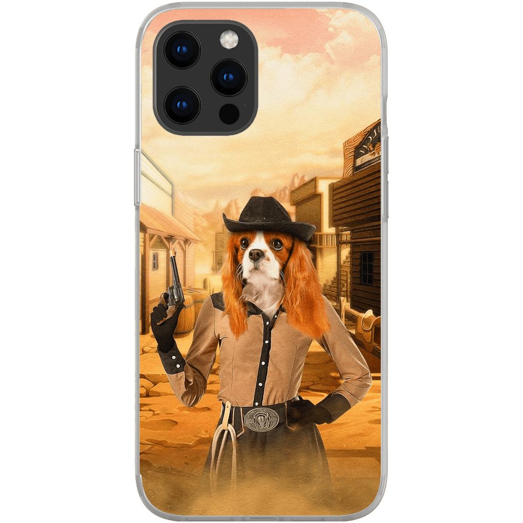 &#39;The Cowgirl&#39; Personalized Phone Case